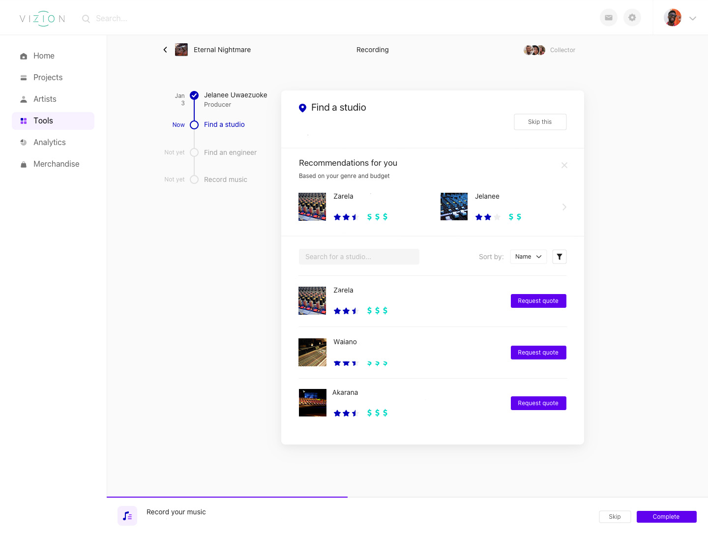 Studio Finder