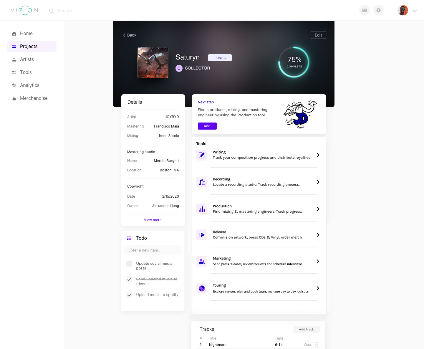 Project Dashboard
