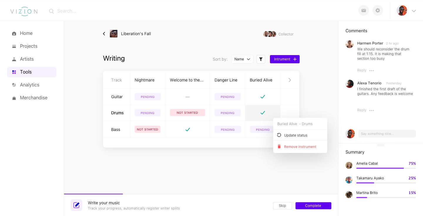 Collaborative Writing Interface
